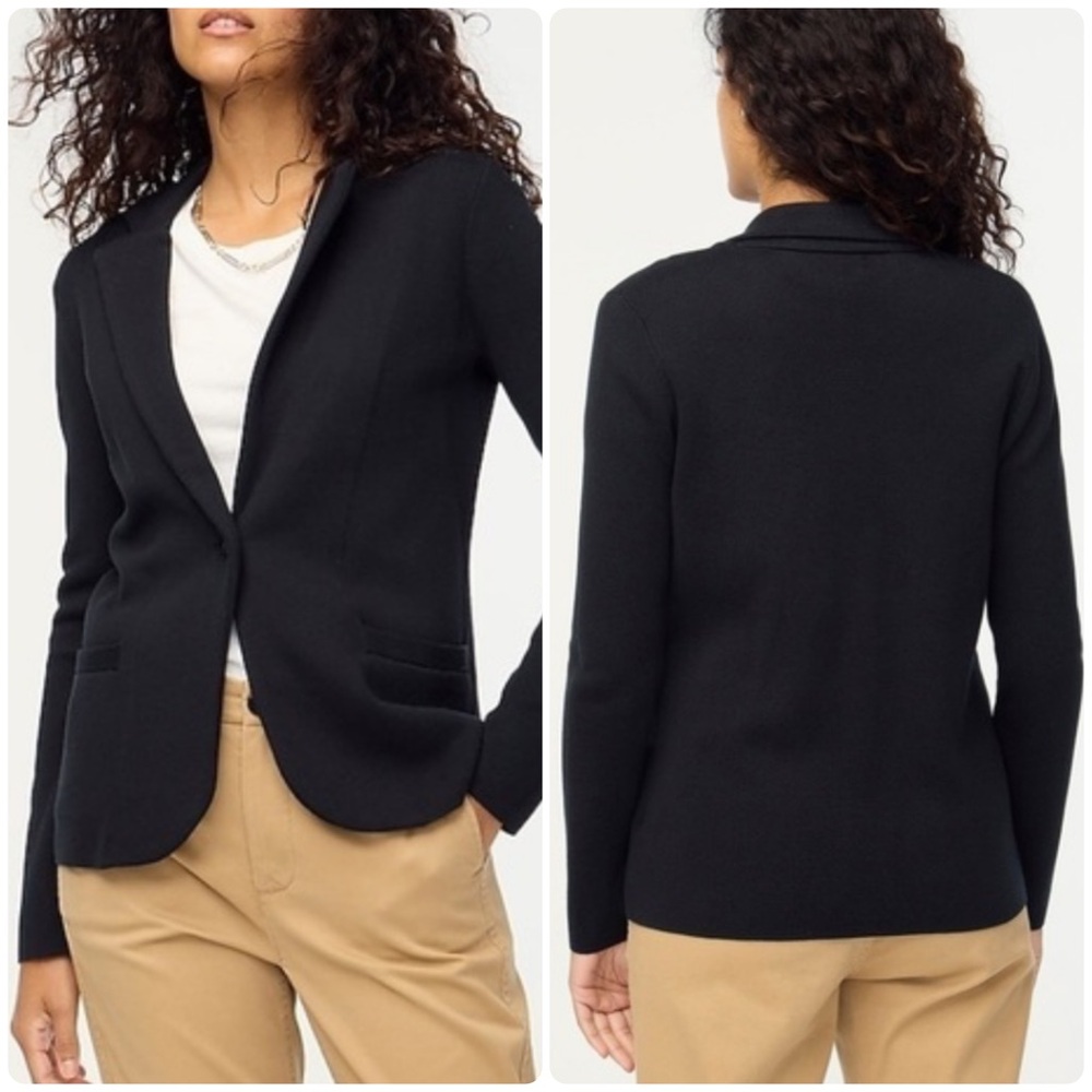 J.Crew Schoolboy Sweater Blazer Black